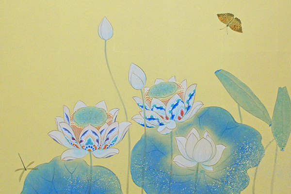 Hōsōge, Butterfly and Lotus at Koya-san Ichijō-ji, Wakayama